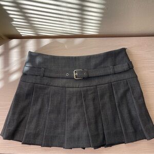 Zara Pleated Mini Skirt with Belt